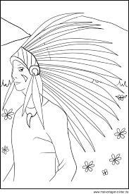 Der krieger ist auf der jagt und hält ausschau nach bisons. Hauptling Der Indianer Malvorlage Zum Ausmalen