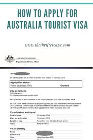How To Apply For Australia Tourist Visa Australia Tourist Australia Visa How To Apply