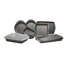 Rachael Ray Yum O 10 Piece Non Stick Steel Bakeware Set Bakeware Set Nonstick Bakeware Rachael Ray