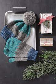 Shaded Hat Mittens Knit Pattern Download Knitting Patterns Gloves Mittens Hats Interweave Knitting Gift Mittens Pattern Crochet Mittens Pattern