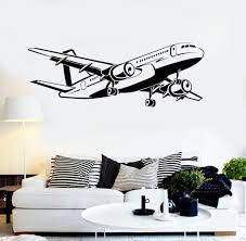 Choose your favorite american airlines designs and purchase them as wall art, home decor, phone cases, tote bags, and more! Vinyl Wall Decal Aircraft Airplane Aviation Art Decorating Stickers Mural Unique Gift Ig5015 Airplane Decor Vinyl Wall Decals Airplane Wall Art