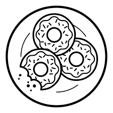 Ausmalbilder Donut Drucke Kostenlos Im A4 Format