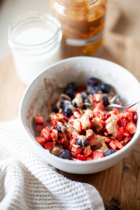 A fully loaded cream of rice bowl, AI generated
