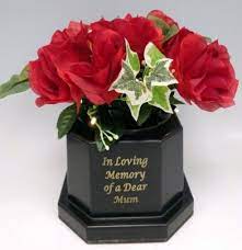 Maybe you would like to learn more about one of these? Artificial Cemetery Memorial Arrangement Mum With Lights Just Artificial