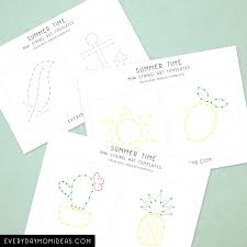 Small nails, to create points so that a certain pattern will be shown. Mini String Art Free Summer Time Templates Printable Part 1 6 Designs House Of Pixel Dust