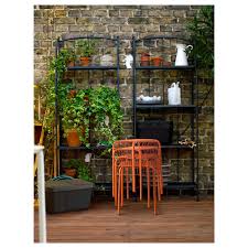 Lacko Regal Aussen Grau 61x160 Cm Ikea Deutschland Kleines Balkon Dekor Gartenregal Outdoor Dekorationen