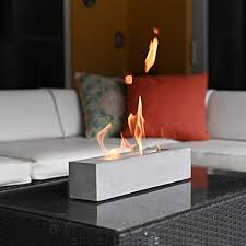 Create an astonishing yet soothing indoor or outdoor atmosphere with the help of a ethanol fire table. Colsen Rectangular Tabletop Rubbing Alcohol Fireplace Indoor Outdoor Fire Pit Portable Fire Concrete Bowl Pot Fireplace Home Kitchen Stoves Fireplaces Investinzarzis Tn