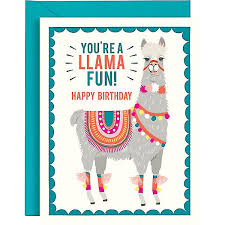 Büromaterial, schreibwaren, lehrmittel und mehr. Llama Fun Birthday Card Paper Source
