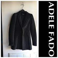 Adele Fado Jackets Coats Adele Fado Black Fitted Coat Poshmark