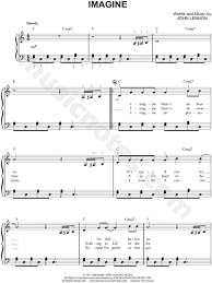 Level, hymn arrangements, christmas music & halloween music. John Lennon Imagine Sheet Music Easy Piano In C Major Transposable Download Print Sku Mn0063744