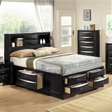 Captains beds come with shelves and drawers, and we also have beds with drawers in just the footboard. Crown Mark Emily Contemporary Queen Captain S Bed With Bookcase Headboard Bullard Furniture Captain S Beds