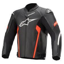 Faster V2 Leather Jacket Alpinestars