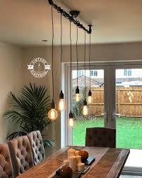 The Burnham 6 X Pendant Drop Light Hanging Lights Ceiling Kitchenlightinghanging In 2019 Hanging Ceiling Lights Lights Over Dining Table Retro Kitchen Tables
