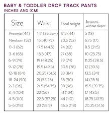 drop track pants size chart hipster baby clothes baby