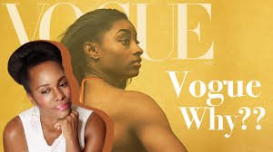 Simone biles' vogue august edition cover shoot has sparked backlash in the quality and creativity of the photos, and the internet calls for more use of black creatives at the magazine. Why Vogue Failed Simone Biles Cover Photo Women Empowerment The Pink Pill Youtube