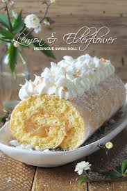 Royal Wedding Lemon Elderflower Meringue Swiss Roll Recipe Elizabeth S Kitchen Diary Recipe Swiss Roll Cake Roll Dessert Recipes
