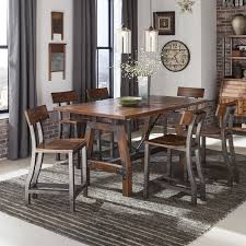 Williston Forge Hawkinge 7 Piece Counter Height Dining Set Reviews Wayfair Counter Height Dining Sets Dining Room Sets Dining Room Table Chairs
