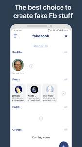 Find friends, watch live videos, play games & save photos in your social network Fake Post For Facebook For Android Apk Download