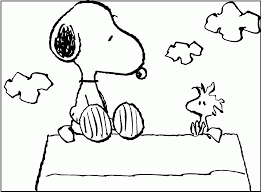 Snoopy, woodstock, rain, and friends looking out for each other are a few things that accomplish that so i did this redraw. Snoopy Sitting With Woodstock Coloring Picture For Kids Coloring Home