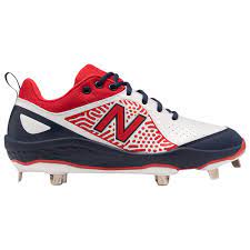 New balance reserves the right to refuse worn or damaged merchandise. New Balance Velo V2 Metal Low Women S Metal Cleats Shoes Red White Blue Smveloa2 B