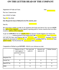 Go to gst portal and click on existing user login. Request Letter Format For Gst Refund Application Letter