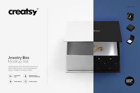 Jewelry Box Mockup Set Box Mockup Mockup Template Free Mockup Design
