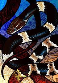 Banded Wolf Snake By Culpeo Fox Snake Snake Illustration Snake Wallpaper