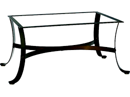 All of these strong, sturdy design options ensure balanced weight even under a large piece of stone. Woodard Cascade Wrought Iron Coffee Table Base Wr2w4400