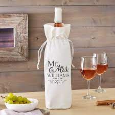 Personalized Just Married Wine Bag Available In 3 Options Walmart Com In 2020 Wedding Wine Bags Wine Bag Personalized Wine Bag