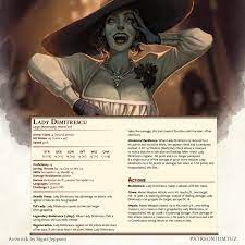 Oc Lady Dimitrescu 5e Monster Roll To Hide From The Tall Vampire Lady Dnd In 2021 Vampire Lady 5e Monsters Resident Evil Village