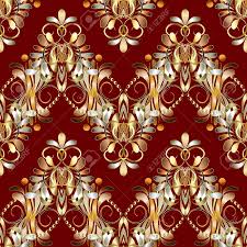 Japanese pattern red and gold floral shapes colors vector. Vintage Floral Seamless Pattern Red Vector Background With Hand Royalty Free Cliparts Vectors And Stock Illustration Image 92326443