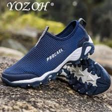 Cheap Shop Yozoh Sepatu Olahraga Pria Sepatu Outdoor Hiking Sepatu Casual Running Slip Ons Loafers Dark Blue Intlkualit Sepatu Olahraga Tas Wanita Olahraga