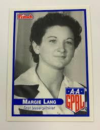 Fritsch AAGPBL Baseball Singles: #380 Margie Lang