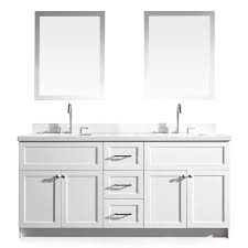 ariel hamlet 73 in white double sink