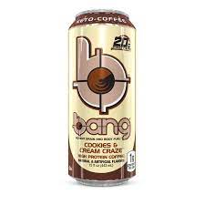 Bang Keto Coffee Cookies Cream Craze High Protein Energy Drink 15 Oz Can Walmart Com