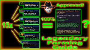 Easy 100 Legendary Drop Way Legit Legion Farming Guide Kappa Approved Youtube