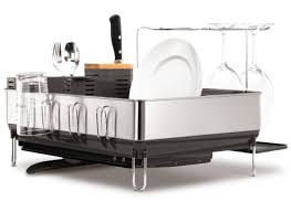 Very sturdy dish drainerjebellvery sturdy dish drainer, easily wiped down only issue is you need an extremely large draining board to have this placed width ways ☹ i can only position this length ways which i'm not very keen on4. Modern Dish Racks