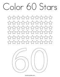 New sub for coloring pages (self.coloringpages). Color 60 Stars Coloring Page Twisty Noodle