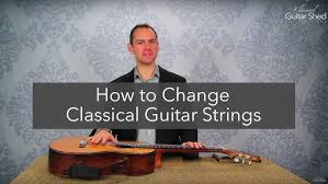 How to change classical guitar strings. Restringing Your Classical Guitar Youtube