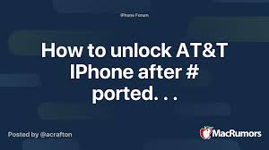 Now, it is time to move forward to our main topic, which is how to bypass metropcs device unlock app. How To Unlock At T Iphone After Ported Macrumors Forums