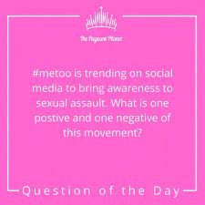 Pageant Question About Metoo What Are Your Thoughts Pageant Questions Beauty Pageant Questions Pageant Life
