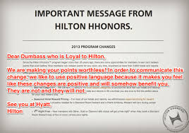 Hilton Honors Devaluation 2013 Goodbye Hilton Honors Program