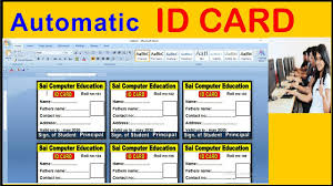 How to make a certificate design in microsoft word pertaining to free certificate templates certificate templates certificate design free certificate templates. Automatic Id Card In Microsoft Word How To Make Id Card In Microsoft Word 2007 Youtube