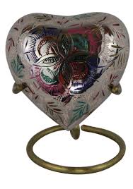 When it's time to say goodbye to your sassy feline friend, trust agape. Best Lattice Floral Heart Keepsake Urn Human Funeral Urns Ashes