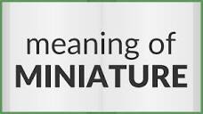 Miniature | meaning of Miniature - YouTube