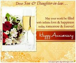 You are the best thing that ever happened to our daughter. Happy Anniversary Son Daughter In Law Happy Wedding Anniversary Wishes Happy Marriage Anniversary Wedding Anniversary Wishes