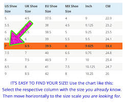 Shoe Size Conversion Charts Uk To Us Eu To Uk Size