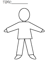 Back To School And Writing With Images Body Outline Body Template Person Outline