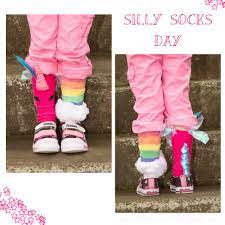 Silly Socks Day At School I Wanted To Share These I Made Since I Couldn T Find Any Like Them A Really Crafty Perso Fun Socks For Kids Silly Socks Crazy Socks