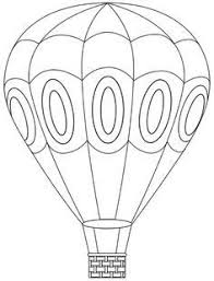 Hot Air Balloon Coloring Page Hot Air Balloons Hot Air Balloons Art Hot Air Balloon Craft Balloon Template